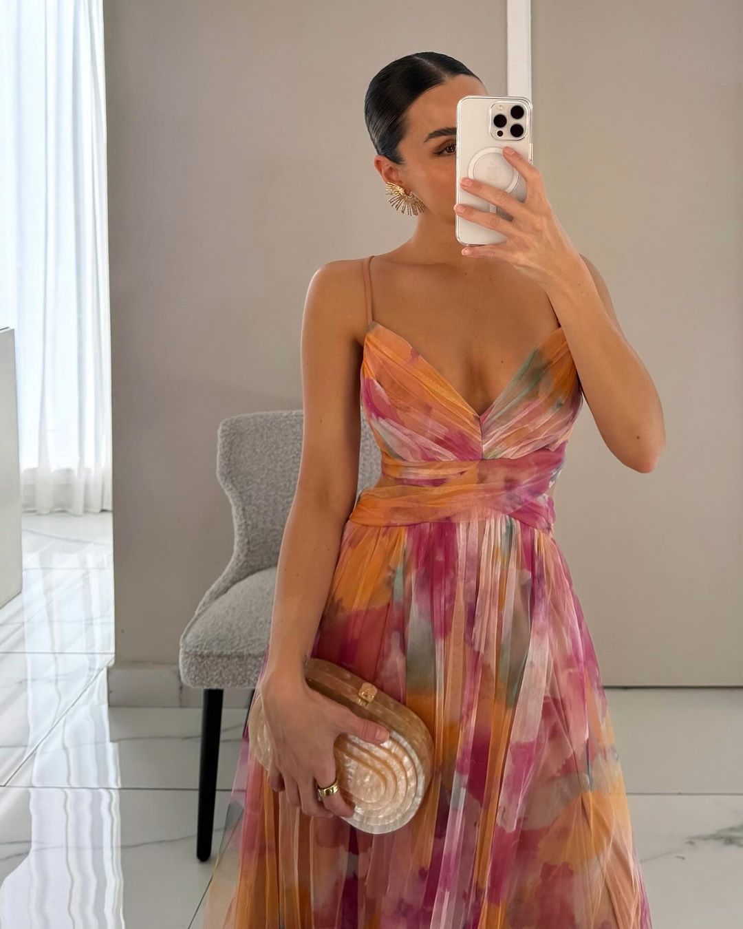 Giselle - Urokliwa Maxi-sukienka z Kwiatowym Wzorem
