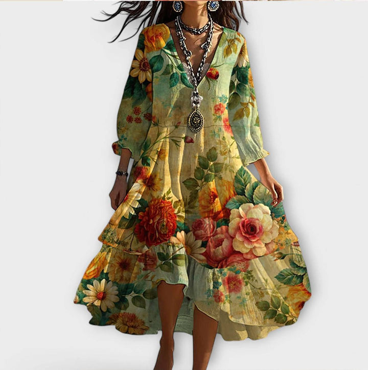 Rosa – Kwiatowa Sukienka Boho